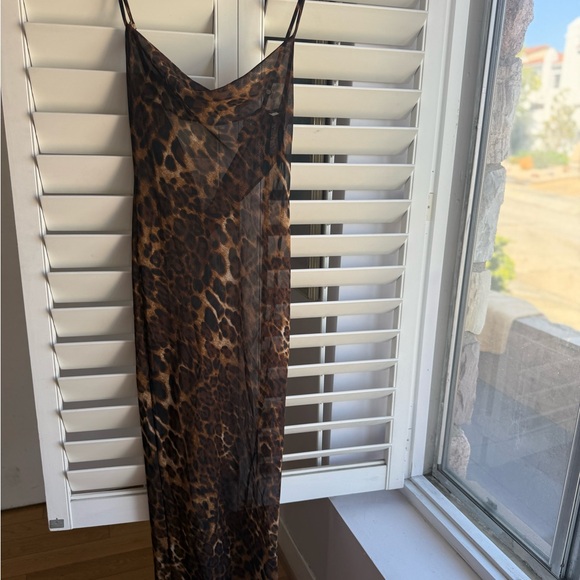 CVSA B Leopard Print Maxi Dress size S - Picture 6 of 7